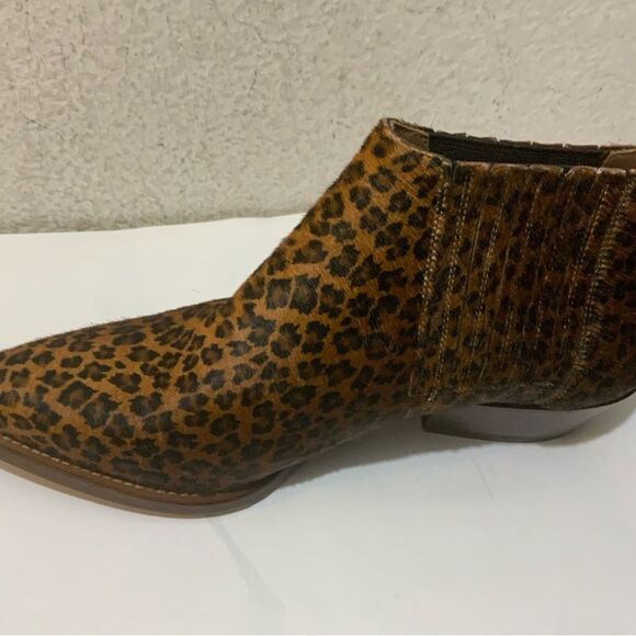 New Buttero Women’s ankle Boots Size 40 Booties Leopard pony hair Italy - Picture 3 of 9